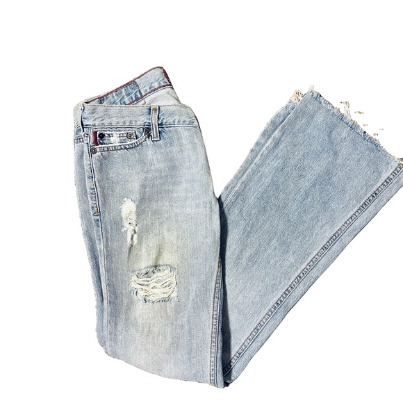 Hollister Vintage Y2K Low Rise Flare Light Wash Jeans - Picture 7 of 12